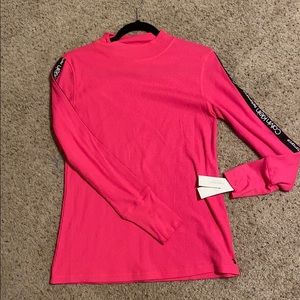 Pink long-sleeved t-shirt
